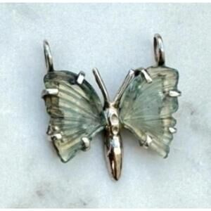 Green Tourmaline Butterfly Pendant by Magick Alchemy w/Chain